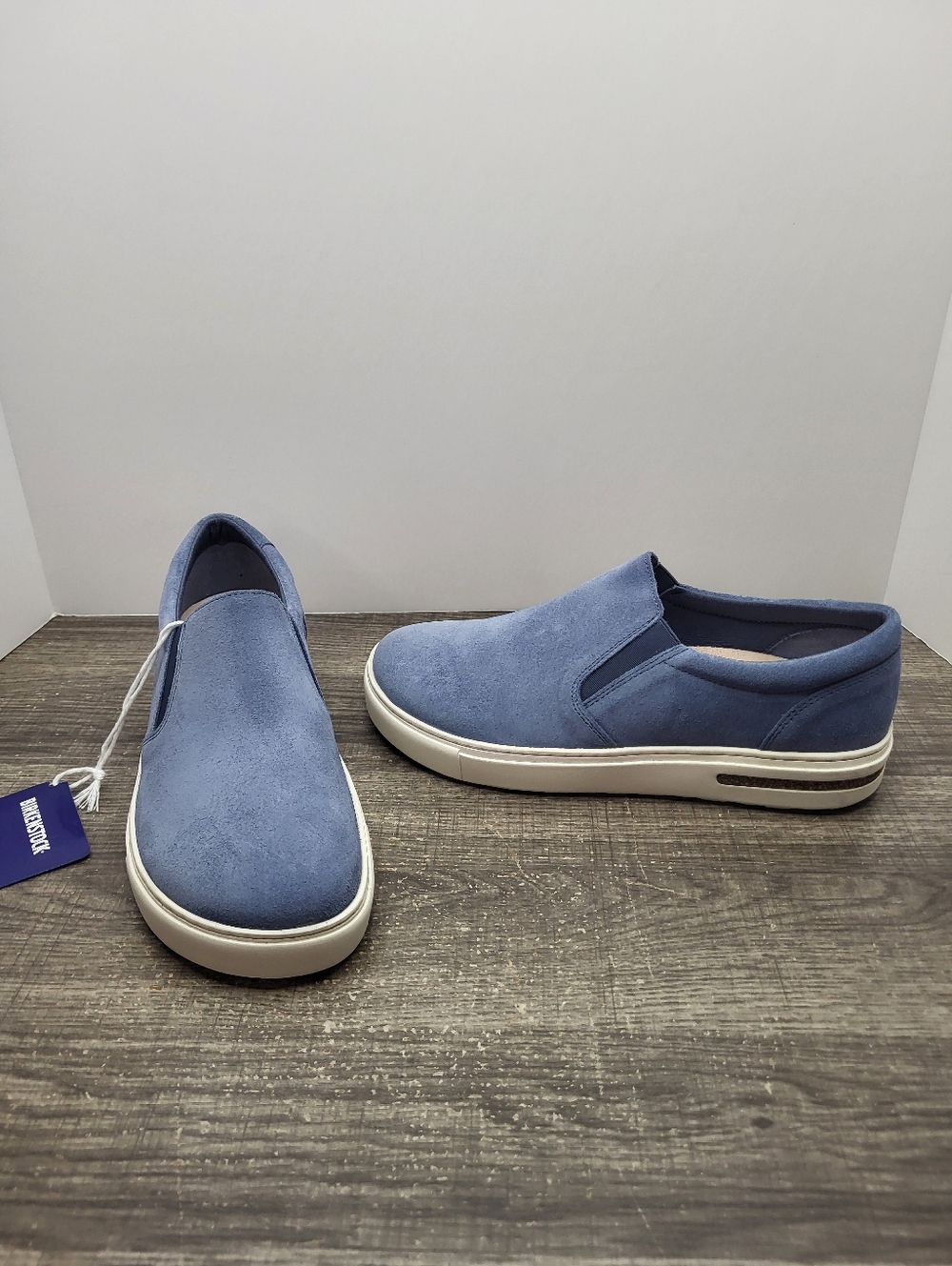 Birkenstock Oswego Women's Blue Suede Size EU 37 US 6 Sneakers Shoes New